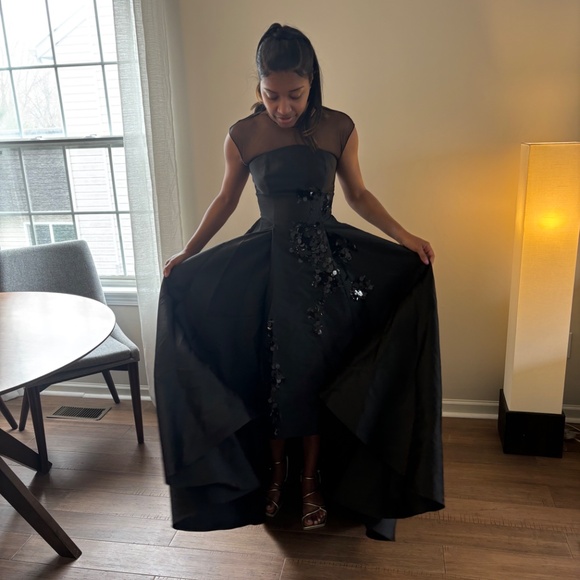 Sachin & Babi Elegant Black High Low Sample Dress size 0 - Picture 3 of 6